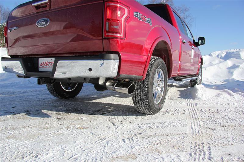 2015 F-150 2.7L 3.5"L EcoBoost 4" Cat Back Single Side T409 Exhaust System - View 2 | Dirty Garage