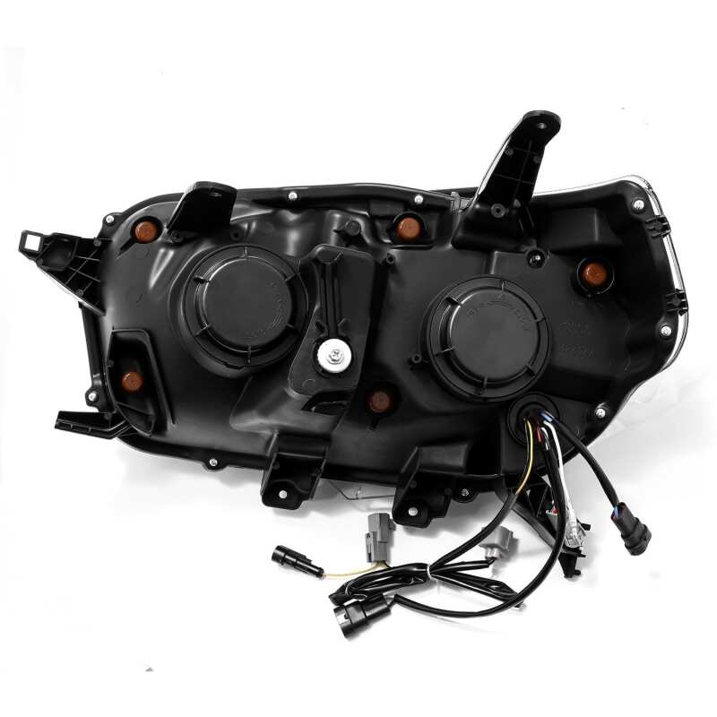 2010-2013 4Runner Nova-Series LED Projector Alpha Black Headlights Sequential Signal DRL - View 3 | Dirty Garage