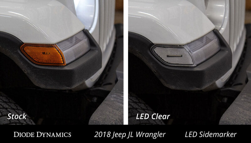 2018-2026 JL Wrangler/Gladiator Clear LED Sidemarker Set - View 5 | Dirty Garage