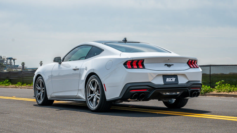 Borla 2024 Ford Mustang Ecoboost 2.3L ATAK Catback Exhaust Black Chrome w/ Quad Tip - Non-Active - View 2 | Dirty Garage
