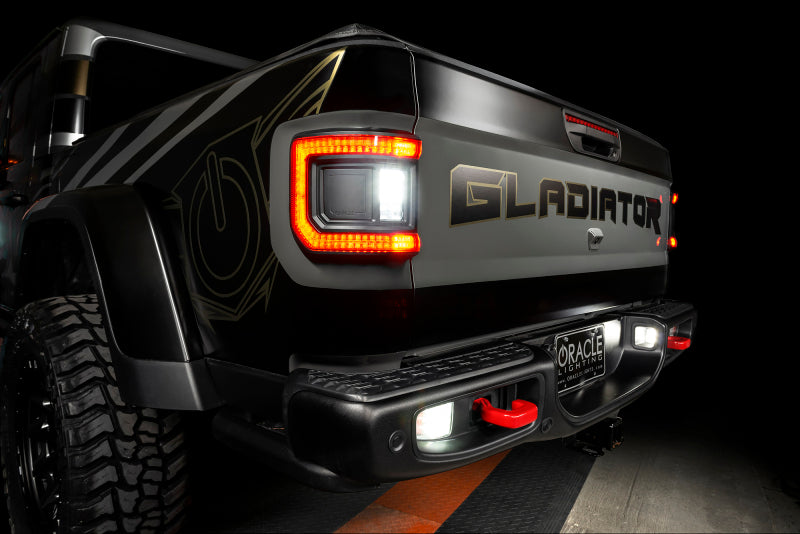 2020-2025 Gladiator JT Flush Mount LED Tail Lights Tinted Lens - View 11 | Dirty Garage