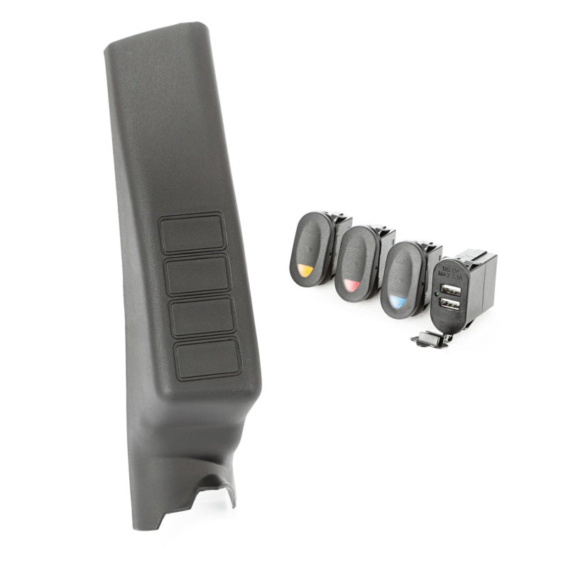 Rugged Ridge A-Pillar Pod Kit 3 Switch USB 11-18 JK/JKU | Dirty Garage