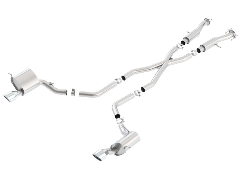 Borla 2015 Jeep Grand Cherokee SRT8 ATAK Dual Round Rolled Exit Catback Exhaust - View 2 | Dirty Garage