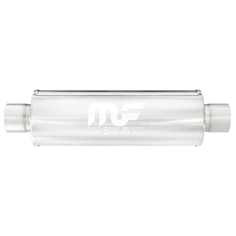 Universal Muffler Mag Stainless Steel 7X7 30 4.00/4.00 C/C | Dirty Garage