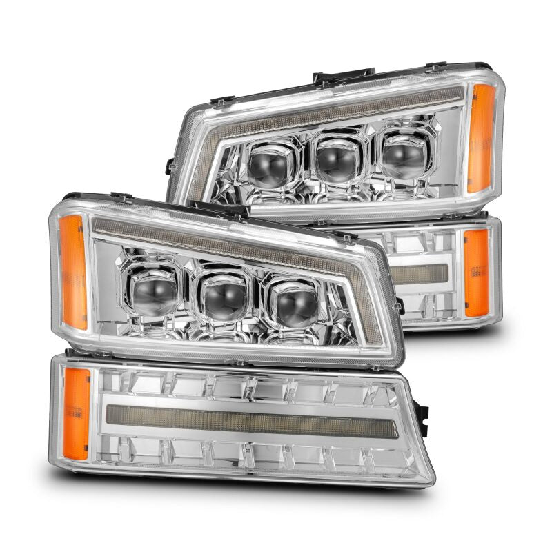 2003-2006 GM HD Avalanche Chrome Nova-Series LED Projector Headlights | Dirty Garage