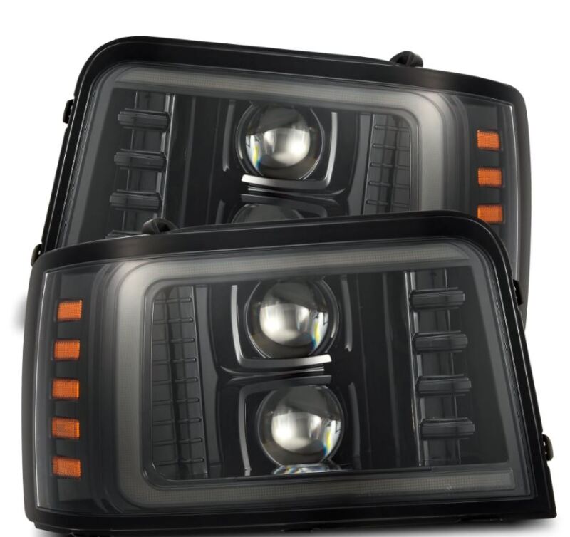 1992-1996 Super Duty Luxx-Series Projector Alpha-Black Headlights | Dirty Garage