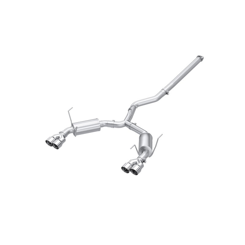 2022- Subaru WRX 3" Cat Back Dual Split Rear Quad Tips Street Profile Exhaust | Dirty Garage
