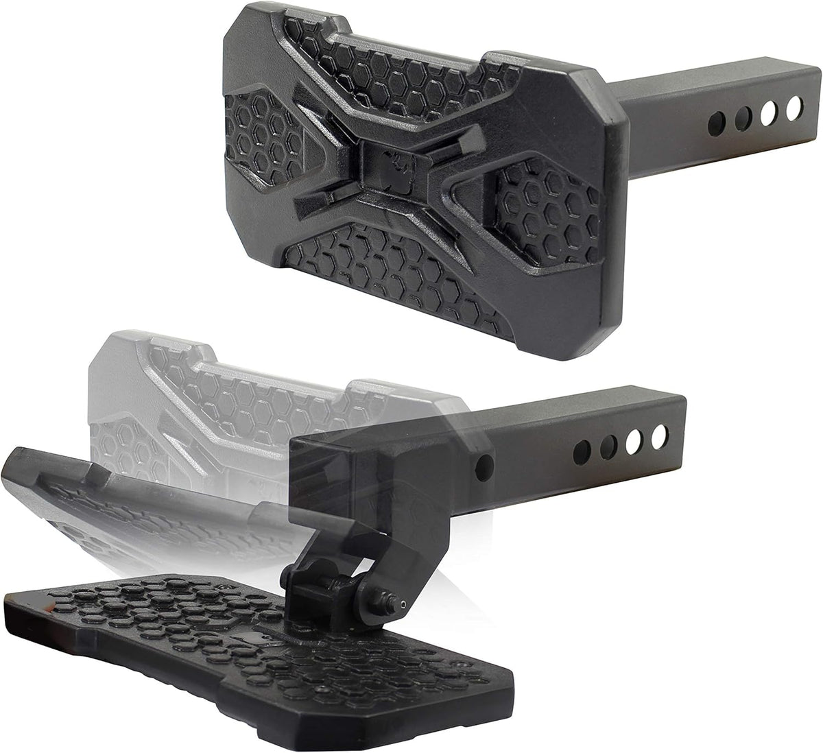 Universal HITCH BUMP STEP GO RHINO - View 2 | Dirty Garage