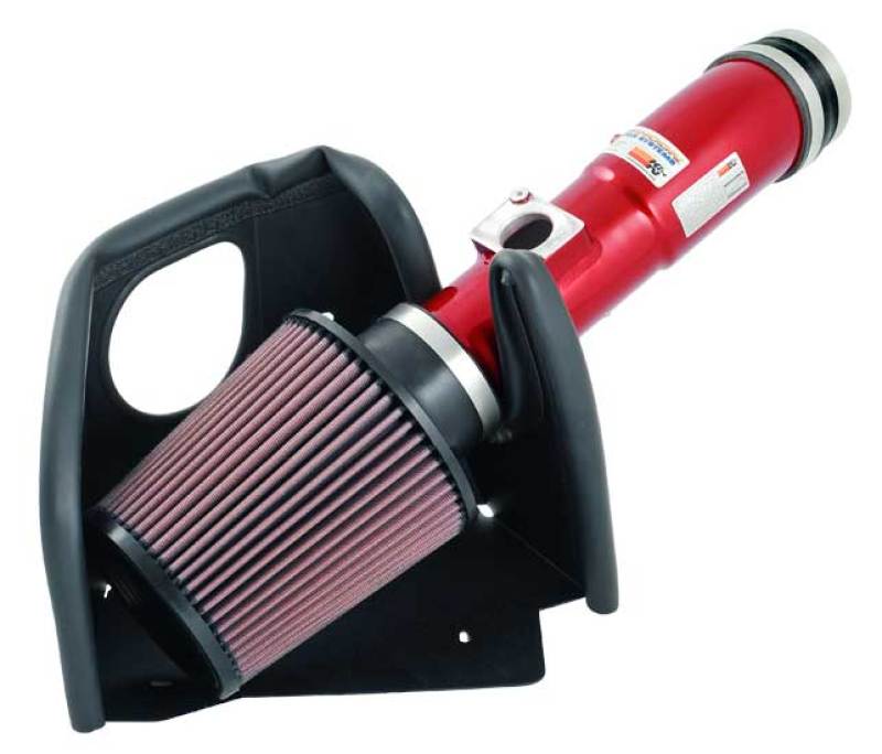Universal 06 Eclipse GT 3.8L V6 Red Typhoon Short Ram Intake - View 2 | Dirty Garage