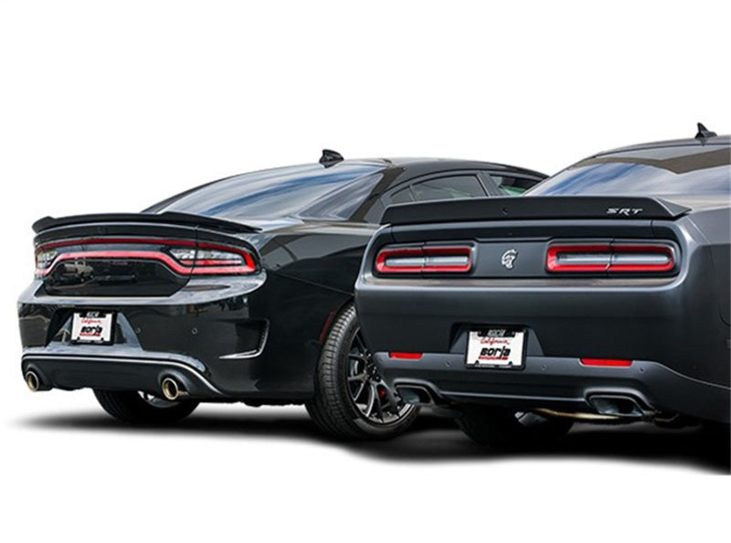 Borla 15-16 Dodge Challenger Hellcat 6.2L V8 ATAK w/ Valve Simulator CB Exhaust Factory Valance - View 5 | Dirty Garage