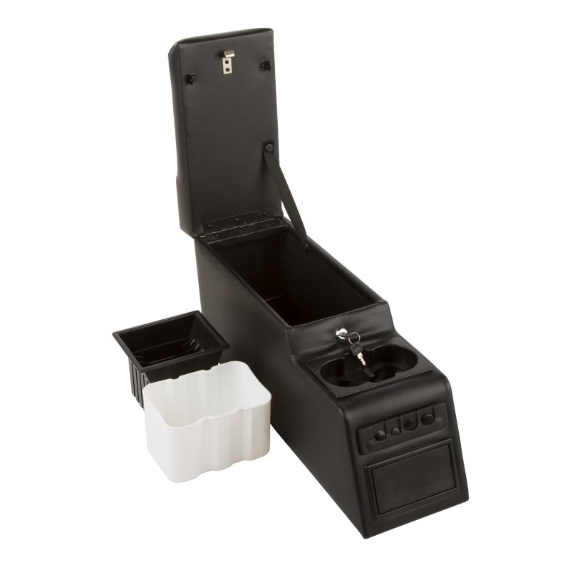 Rugged Ridge Ultimate Locking Console Black 76-95 Jeep CJ / Jeep Wrangler - View 6 | Dirty Garage