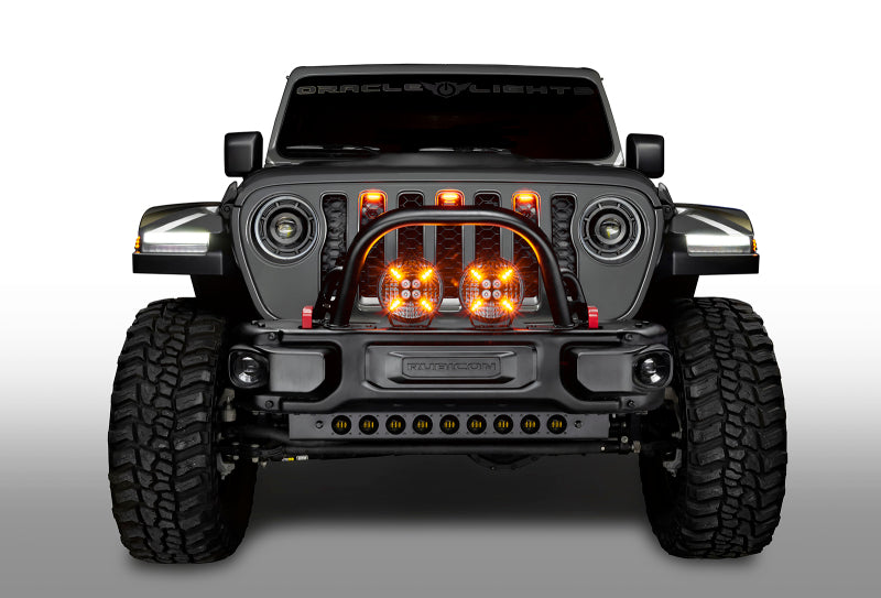 Universal Auxiliary Lights 7" Multifunction 60W LED Spotlight - View 6 | Dirty Garage