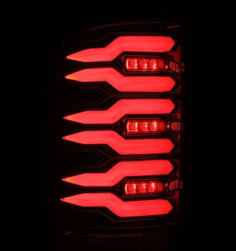 2007-2013 GM HD Luxx-Series LED Tail Lights Alpha Black - View 2 | Dirty Garage