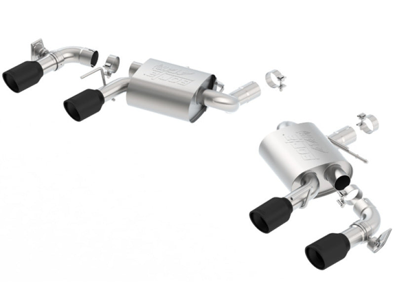 Borla 2016 Chevy Camaro V8 SS AT/MT ATAK Rear Section Exhaust w/ Dual Mode Valves Ceramic Black | Dirty Garage