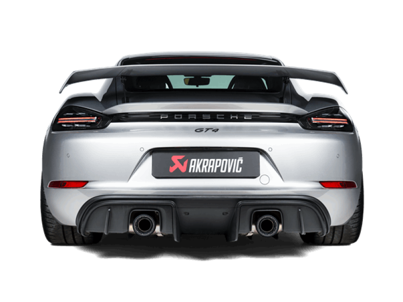 2020+ Porsche Cayman GT4 Slip-On Race Line Titanium - View 2 | Dirty Garage