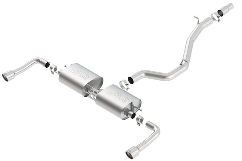 Borla 14-16 Audi A3 Quattro 2.0L Turbo AT/MT RWD 4DR S-Type Cat-Back Exhaust Single Split Rear Exit - View 3 | Dirty Garage