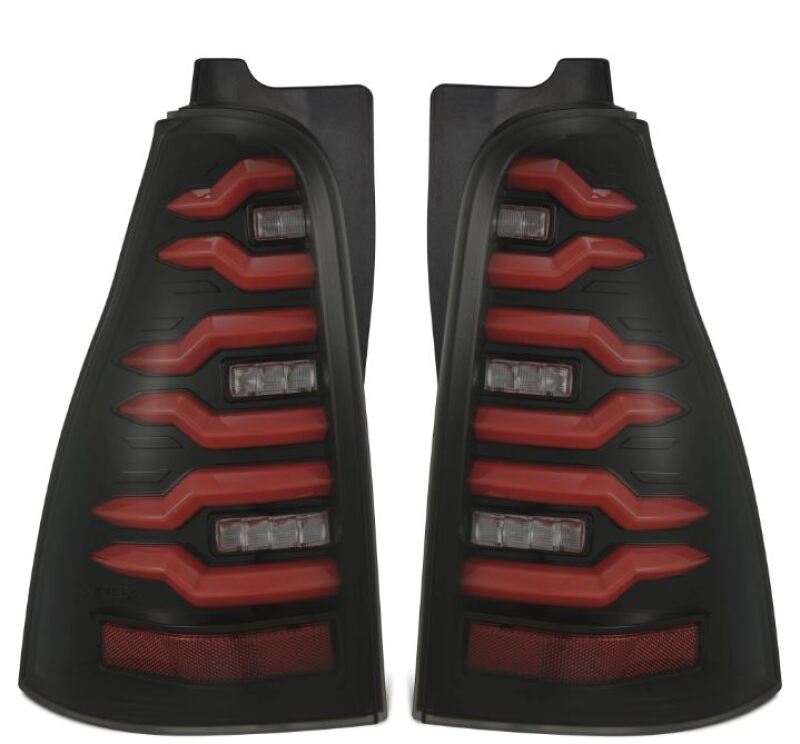2003-2009 4Runner Luxx-Series LED Tail Lights Black Red | Dirty Garage