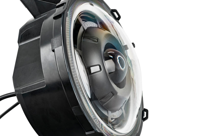 2018-2024 Wrangler Gladiator Oculus Bi-LED Projector Headlights Amber White Switchback - View 4 | Dirty Garage