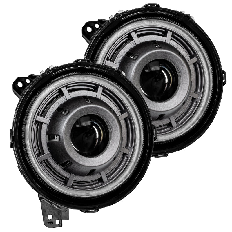 2018-2024 Wrangler JL Oculus Bi-LED Projector Headlights Graphite Metallic 5500K | Dirty Garage