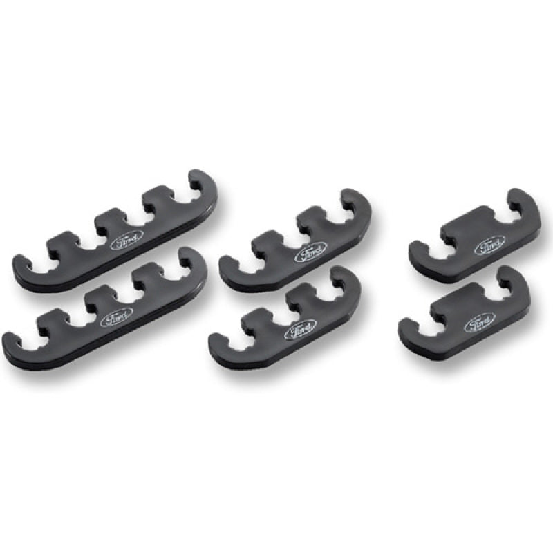 Universal Wire Dividers 4 to 3 to 2 - Black w/White Ford Logo - View 6 | Dirty Garage