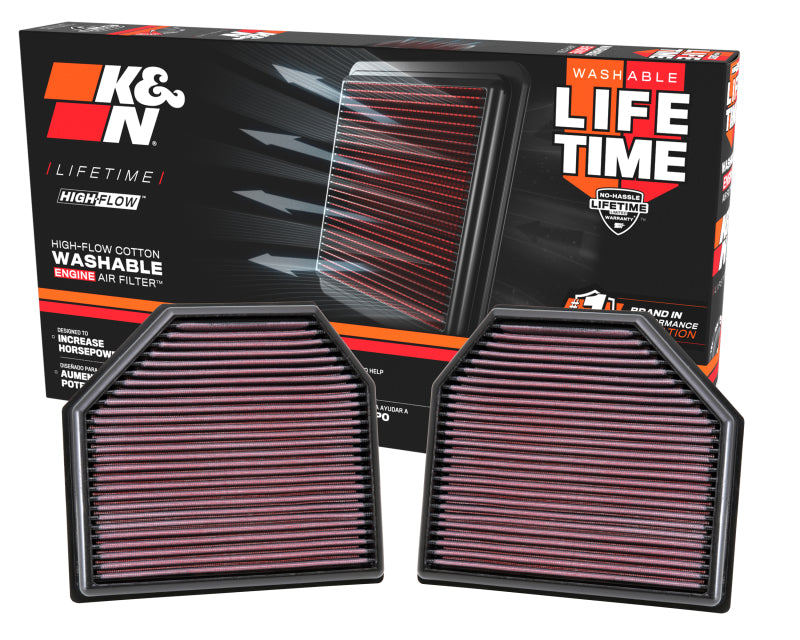 Replacement Air Filter for 2011-2014 M5/M6 4.4L V8/2015 M4/M3 3.0L I6 (2 per box) - View 14 | Dirty Garage