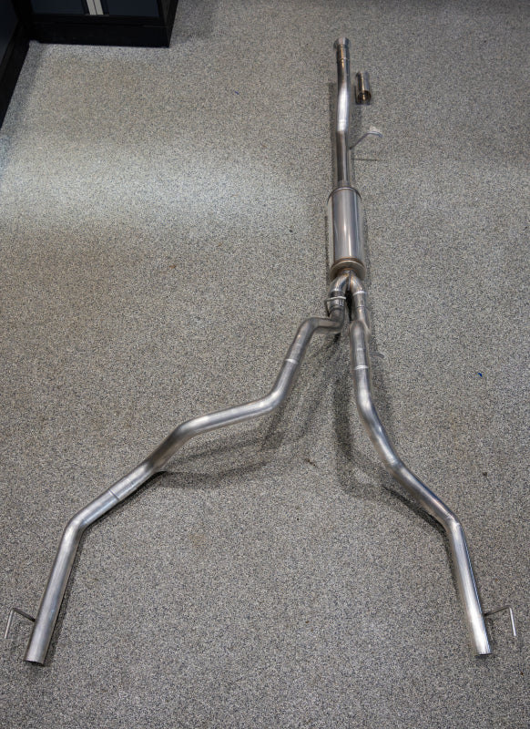 2021-2024 GM Suburban XL 3" T304 SS 2.5" Dual Split Carbon Fiber Cat-back - View 5 | Dirty Garage