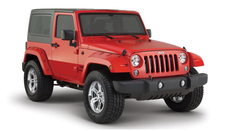 2007-2018 Wrangler Pocket Style Rear Fender Flares 2pc - Black - View 2 | Dirty Garage