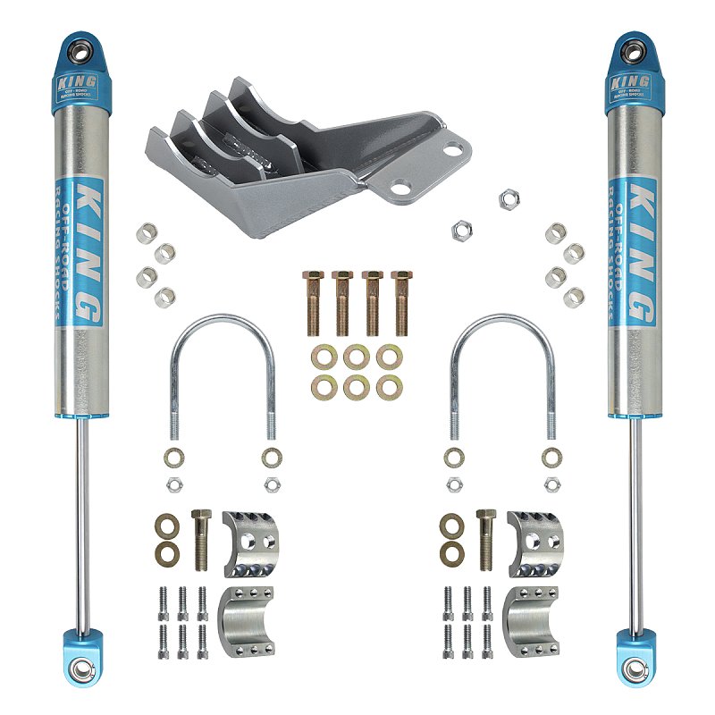 2018-2025 Wrangler JL / Gladiator JT Dual Steering Stabilizer Kit w/ KING Stabilizers (8857-04)