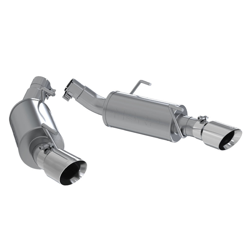 2005-2010 Mustang GT 5.0 Shelby GT500 Dual Mufflers Axle Back Split Rear AL | Dirty Garage
