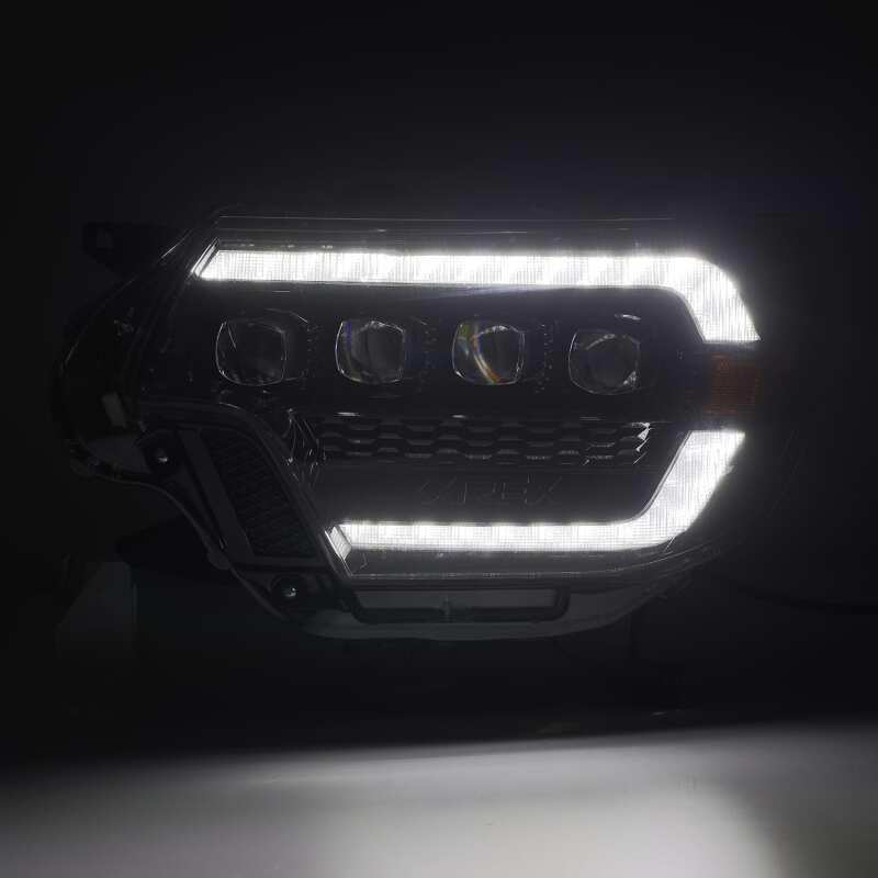 2012-2015 Tacoma Nova-Series LED Projector Black Headlights Active Light Sequential Signal DRL - View 2 | Dirty Garage