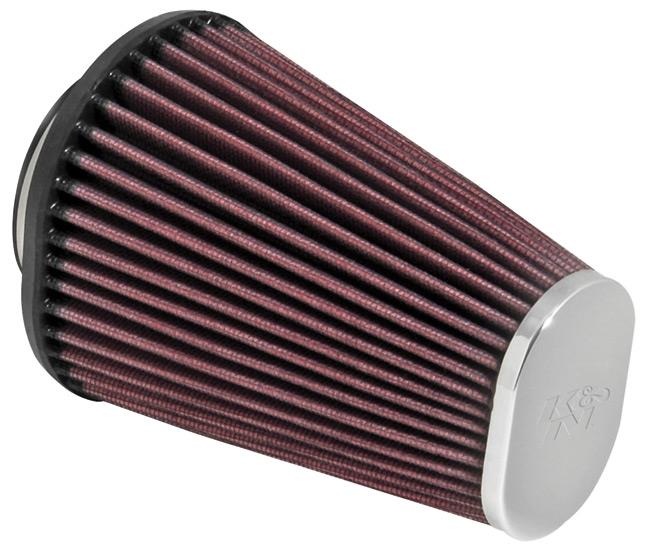 Universal Clamp-On Air Filter 2-7/16in Flange 4-1/2x3-3/4in Base 3x2in Top 6in Height - View 2 | Dirty Garage