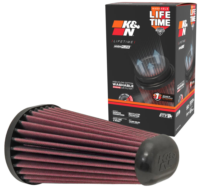 Replacement Unique Oval Tapered Air Filter for 2013-2014 Boxster/2014 Cayman 2.7L/3.4L H6 - View 12 | Dirty Garage