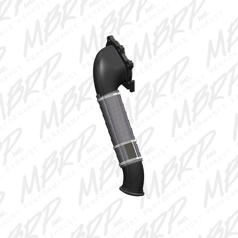 2001-2004 GM HD 6.6L Duramax 3" Black Turbo Down Pipe - View 4 | Dirty Garage