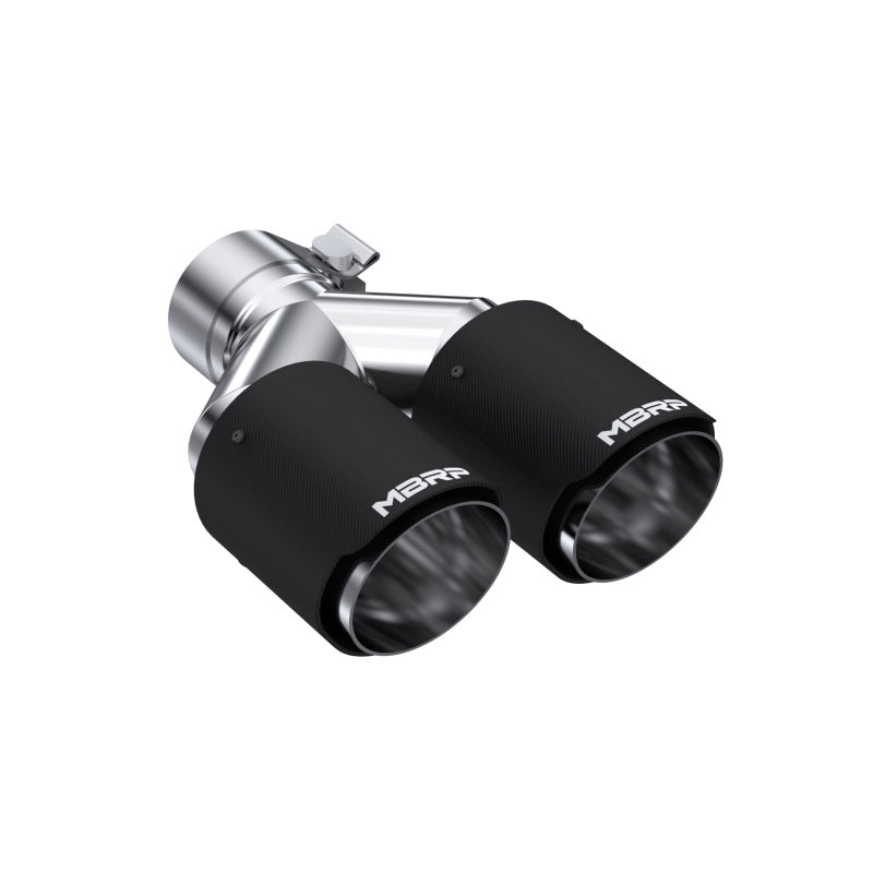 Universal Carbon Fiber Dual Tip 3.5" OD 2.5" Inlet | Dirty Garage