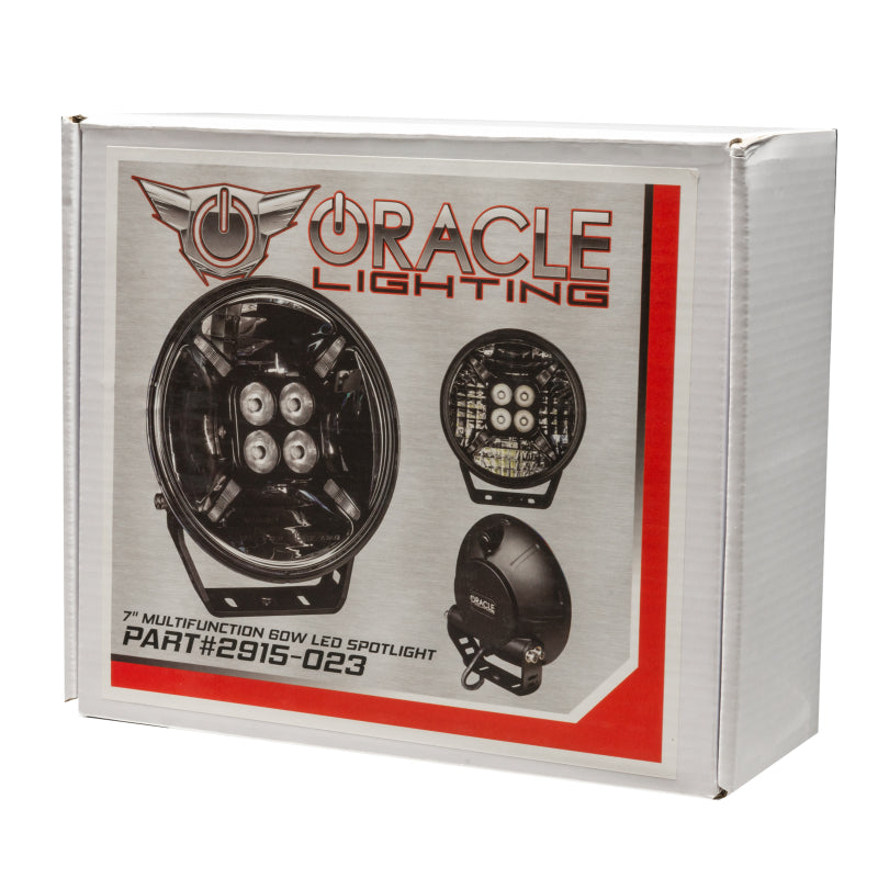 Universal Auxiliary Lights 7" Multifunction 60W LED Spotlight - View 7 | Dirty Garage