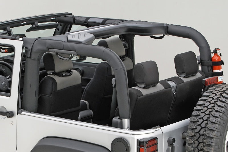Rugged Ridge Roll Bar Cover Black Polyester 07-18 Jeep Wrangler JK | Dirty Garage