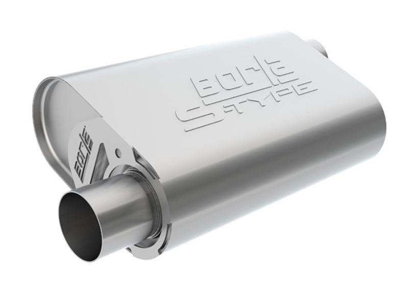 Borla CrateMuffler LS3 S-Type 2.50in Offset/Offset 14inx4.35inx9in Oval Muffler - View 3 | Dirty Garage