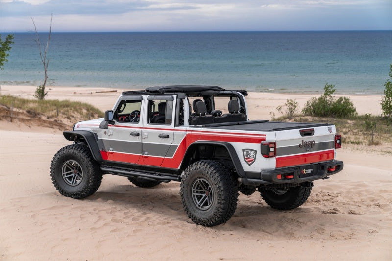 Rugged Ridge 20-22 Jeep Gladiator JT Voyager Fastback Soft Top - Black Diamond - View 4 | Dirty Garage