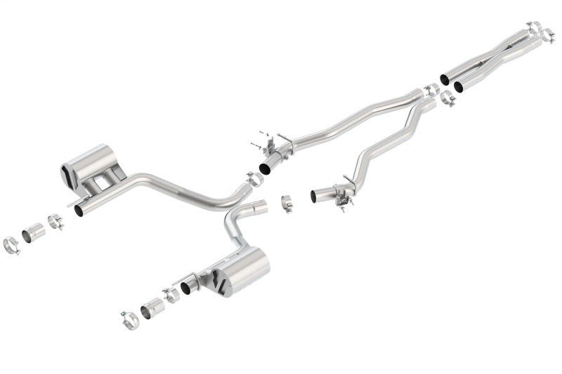 Borla 2015 Dodge Challenger SRT/392 Hemi 6.4L V8 ATAK Catback Exhaust w/ Valves Factory Bezel - View 2 | Dirty Garage