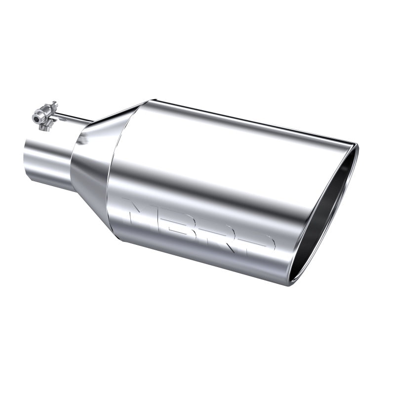 Universal Tip 8" OD Rolled End 4" Inlet 18" Length T304 | Dirty Garage