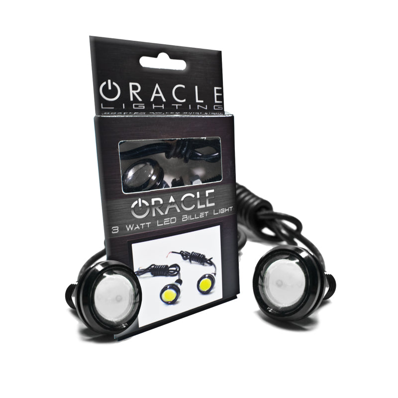 Universal Cree LED Billet Amber Light - View 2 | Dirty Garage