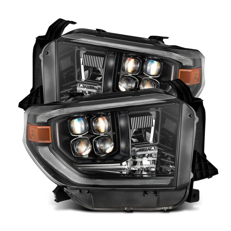 2014-2021 Tundra Nova-Series LED Projector Alpha Black Headlights Active Light Sequential Signal DRL | Dirty Garage