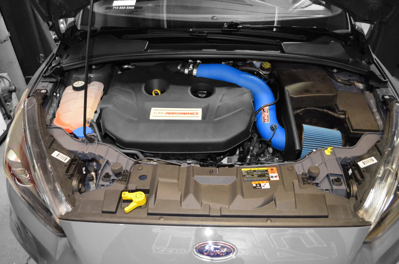 Injen16-18 Ford Focus RS Wrinkle Black Cold Air Intake - View 3 | Dirty Garage