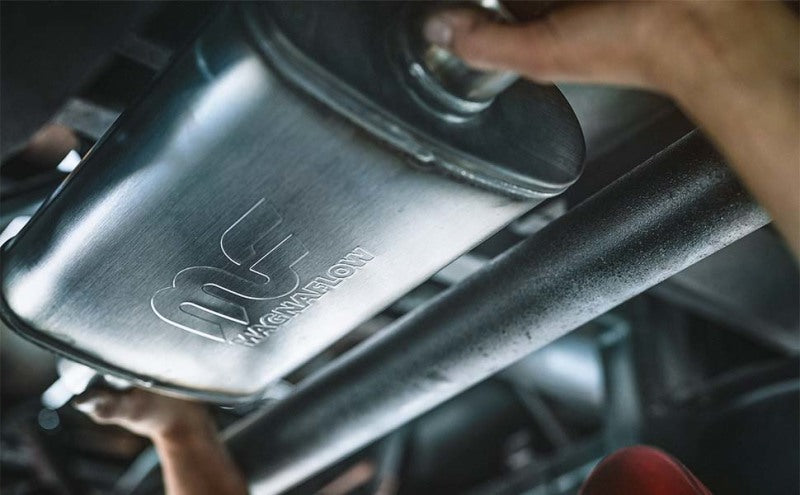 Universal Muffler Mag Stainless Steel 5x8 3.5 - View 3 | Dirty Garage