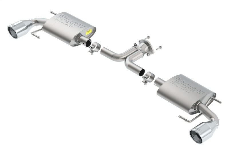 Borla 14-16 Mazda 3 2.0/2.5L AT/MT FWD S-Type Cat-Back Exhaust Single Split Rear Exit - View 3 | Dirty Garage