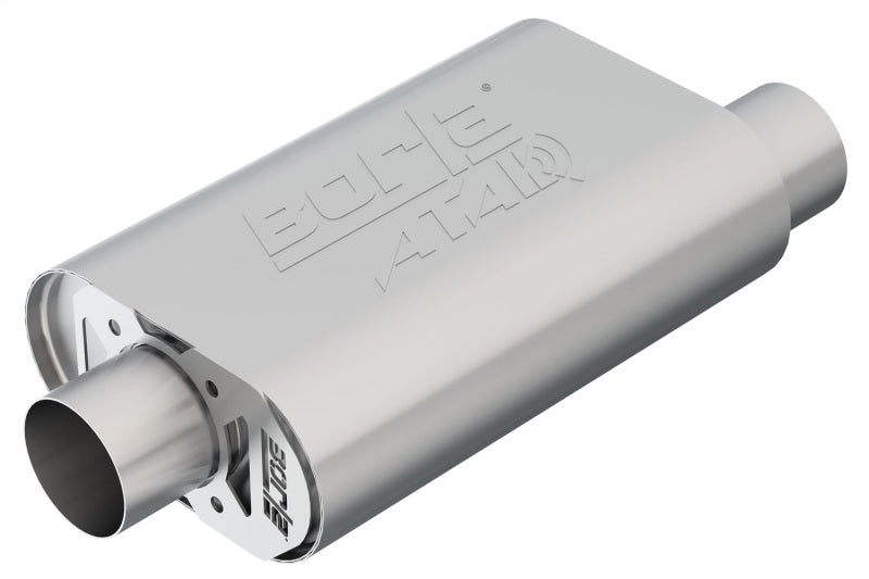 Borla CrateMuffler SBC Hot 350/383 3 inch Offset/Center 14in x 4.35in x 9in Oval Muffler - View 4 | Dirty Garage