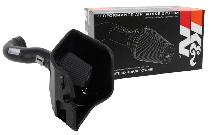 2019 Silverado 1500 5.3L V8 Black Performance Intake Kit - View 12 | Dirty Garage