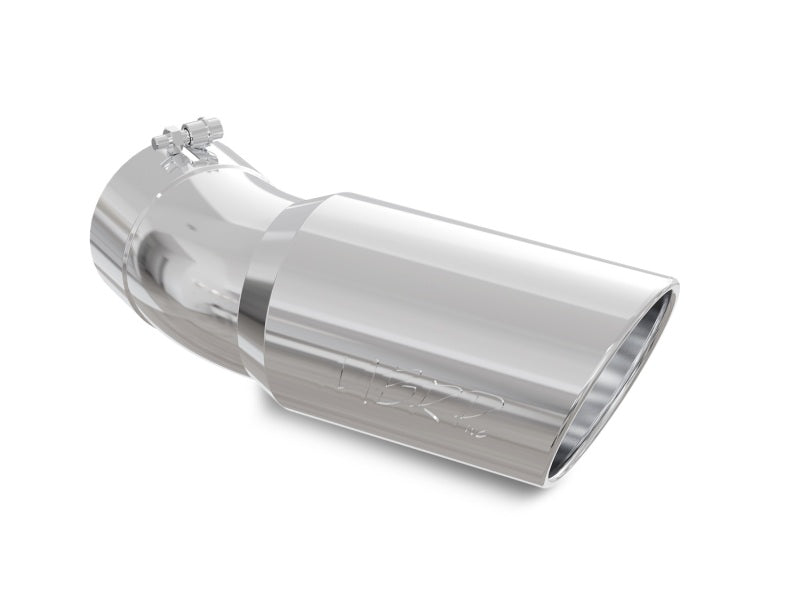 Universal Tip 6" OD 5" Inlet 15.5" Length 30 Deg Bend Angled Rolled End T304 | Dirty Garage