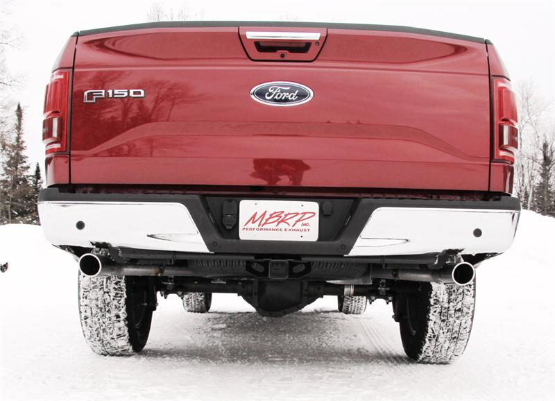 2015 F-150 5.0L 3" Cat Back Dual Split Rear Exit T409 Exhaust System - View 5 | Dirty Garage