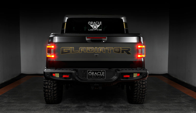 2020-2025 Gladiator JT Flush Mount LED Tail Lights Tinted Lens - View 12 | Dirty Garage
